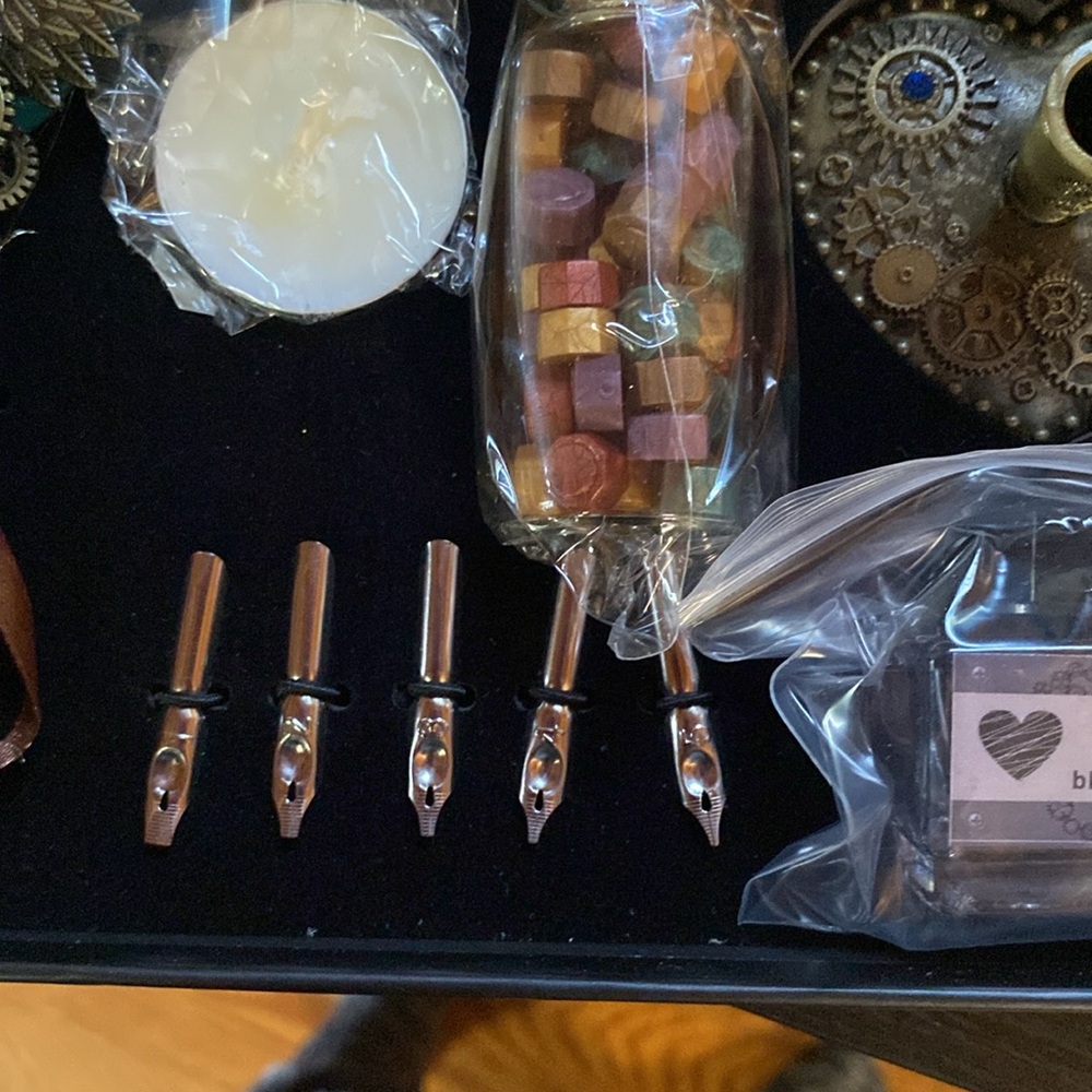 NC Retro gear feather pen set Calligraphy writing - Picture 8 of 8